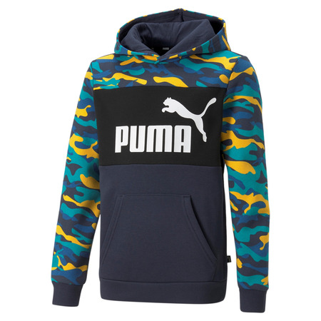 Puma Junior ESS+ Camo Hoodie FLEISCH