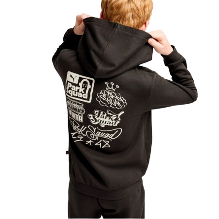 Puma Junior ESS+ MID 90er Hoodie FL B "Schwarz"