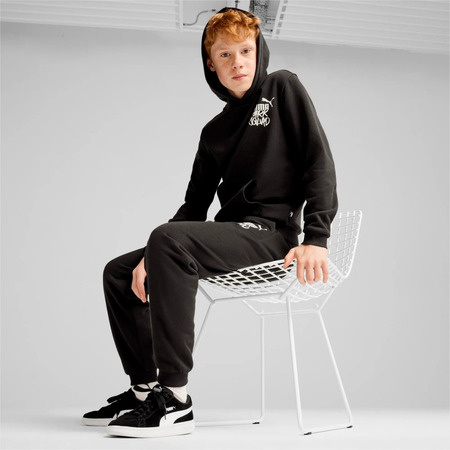 Puma Junior ESS+ MID 90er Hoodie FL B "Schwarz"