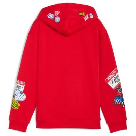 Puma Kids Baskeball HooperHotline Pullover Hoodie "For All Time Red"