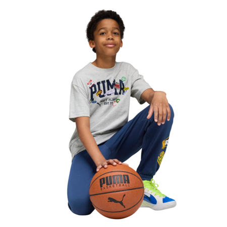 Puma Kids Baskeball HooperHotline Tee "Ligth Gray"