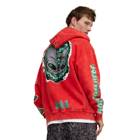 Puma Lamelo X Melo World Zip Up Hoodie "For All Time Red"