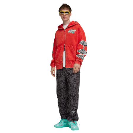 Puma Lamelo X Melo World Zip Up Hoodie "For All Time Red"
