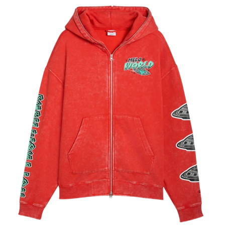 Puma Lamelo X Melo World Zip Up Hoodie "For All Time Red"