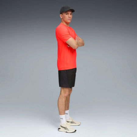 PUMA M TAD ESS SOLID CAT TEE LC "Glowing Red"