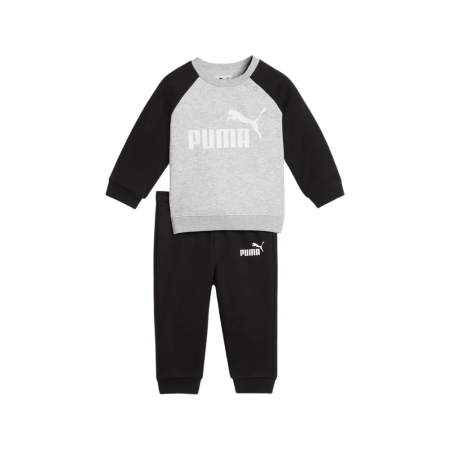 Puma MINICATS ESS Raglan Crew Set FL INF "Black-White"