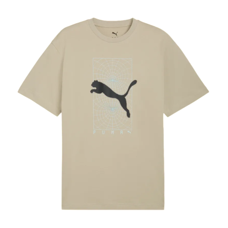 Puma PUMATECH Graphic Tee "Pebble Gray"