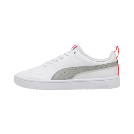 Puma Rickie Jr. "White-Gray Echo-Red Flash"