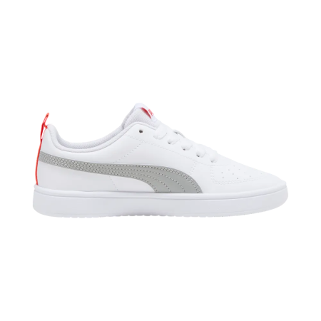 Puma Rickie Jr. "White-Gray Echo-Red Flash"