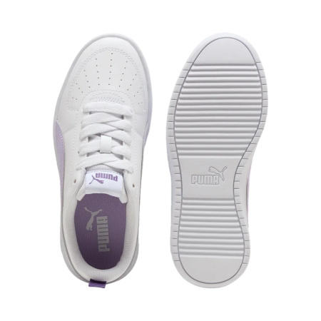 Puma Rickie Jr. "White-Light Lavender-Plum Purple"