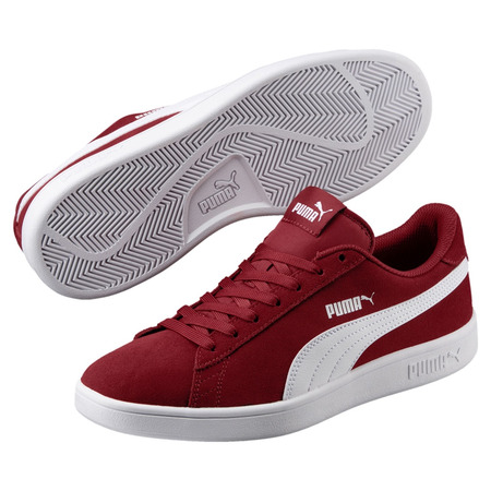 Puma Smash v2 (Red Dahlia/Puma White)