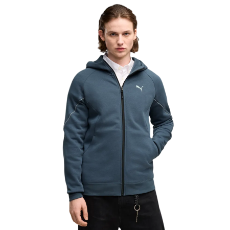 PUMA SPORT Graphic Holiday Full-Zip Hoodie FL "Evening Blue"