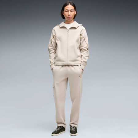 PUMA SPORT Graphic Holiday Full-Zip Hoodie FL "Silver Fog"