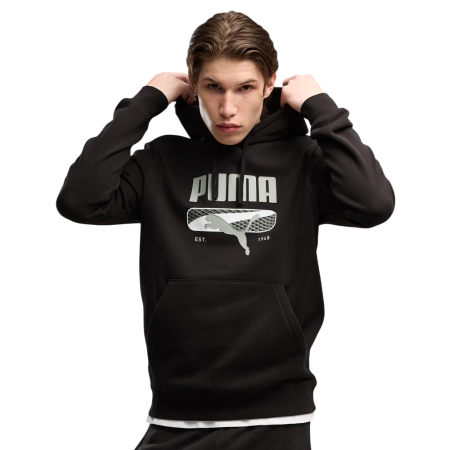 PUMA SPORT Logo Play Hoodie FL "Black"
