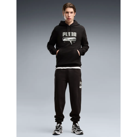 PUMA SPORT Logo Play Hoodie FL "Black"