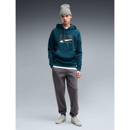 PUMA SPORT Logo Play Hoodie FL "Midnight Petrol"