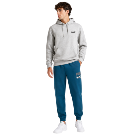 PUMA SPORT Logo Play Sweatpants FL cl "Midnight Petrol"