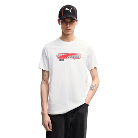 PUMA SPORT Logo Play Tee "White"