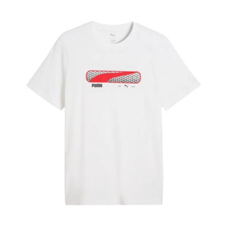 PUMA SPORT Logo Play Tee "White"