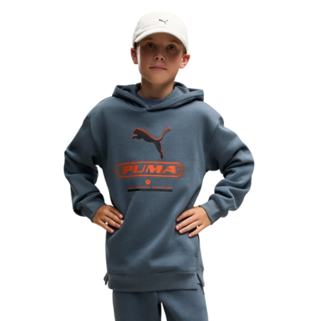 PUMA STREET Relaxed Hoodie FL B "Evening Blue"