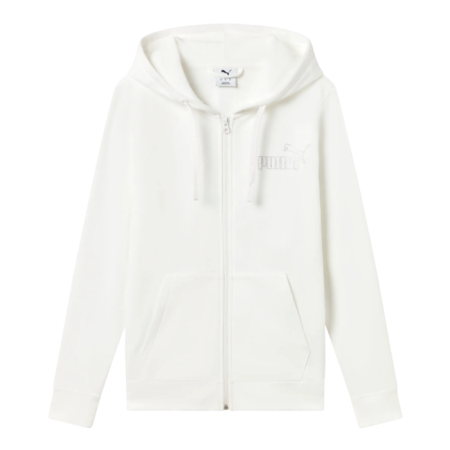 Puma Sudadera ESS Rhinestone FZ "White"