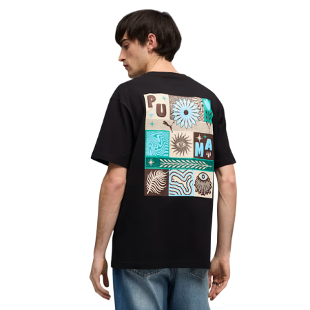 Puma SUNSET DRIVE Relaxed Tee "Black"