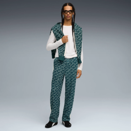 Puma T7 AOP Relaxed Track Pants PT "Green Terrain"