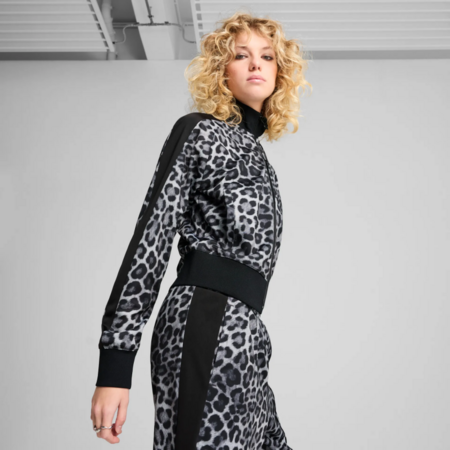 Puma T7 LEO LUXE AOP Short Track Jacket "Black"