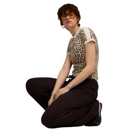 Puma T7 LEO LUXE AOP Slim Tee "Alpine Snow-Ice Coffee"