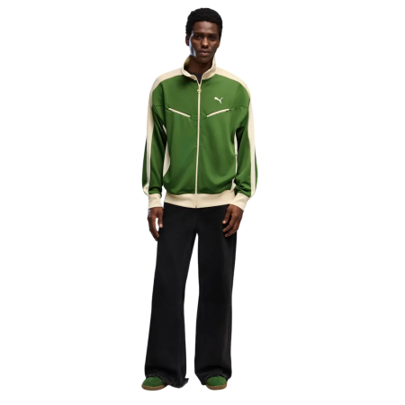 Puma T7 Relaxed Retro Track Jacket "Earthy Green"