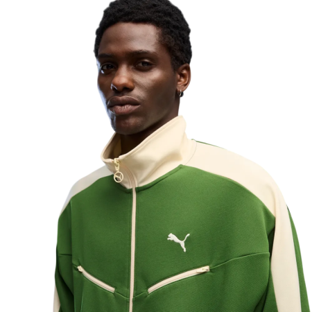 Puma T7 Relaxed Retro Track Jacket "Earthy Green"