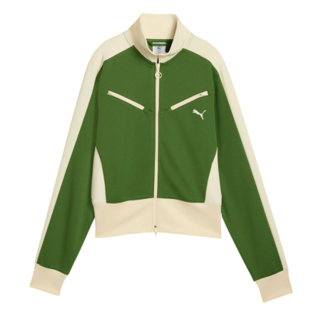 Puma T7 Relaxed Retro Track Jacket "Earthy Green"