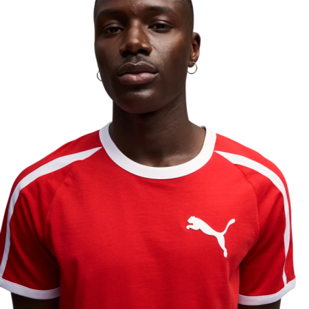 Puma T7 Ringer Tee "Red"