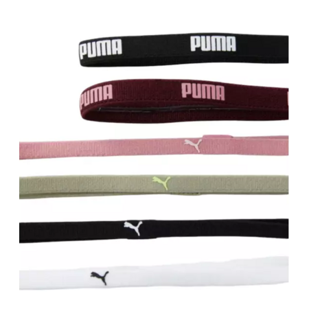 Puma TR ESS Hairbands "Ruby Shimmer-Poised Pink-Lux Army-Black-White"