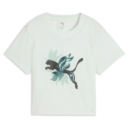 PUMA W GREEN TERRAINS FASHION GRAPHIC TEE "Sage Frost"