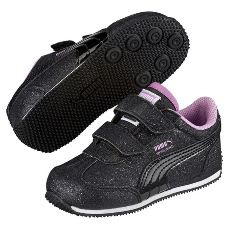 Puma Whirlwind Glitz V Kinder Trainer (Schwarz/Orchid)