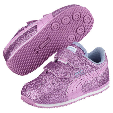 Puma Whirlwind Glitz V Kids Trainer (Orchid/CERULEAN)