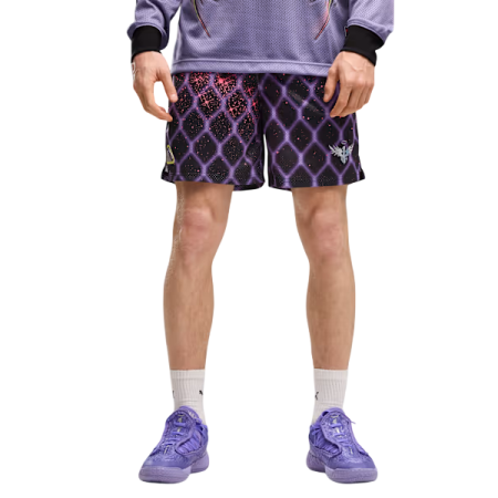 Puma x Melo Asteriks Printed Mesh 7" Basketball Shorts Men "Lavender Alert"