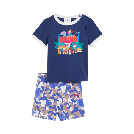 PUMA X PAW PATROL MINICATS Tee and Shorts " Blue"