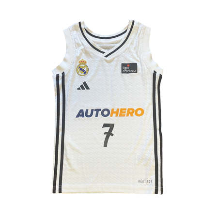 Real Madrid Camiseta Basket Niñ@ 1a Equip 24/25 # 7 CAMPAZZO #