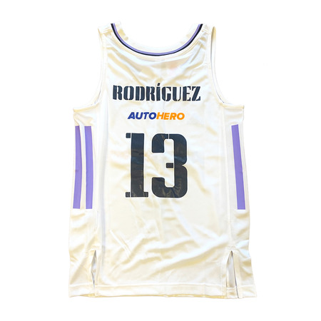 Real Madrid Camiseta Basket Niñ@ 1a Equipación # 13 RODRÍGUEZ