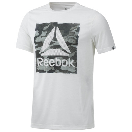 Reebok Camo Logo Delta SpeedWick T-Shirt (weiß)