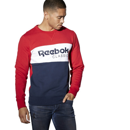 Reebok Classic Archive Stripe Crew (ausgezeichnet rot/noch)