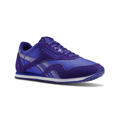 Reebok Classic Leder Nylon Slim Farben (purpura/blanco)