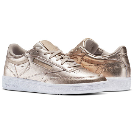 Reebok Club C 85 Leder W "Metallic Pearl" (Pearl Met/Peach/White)