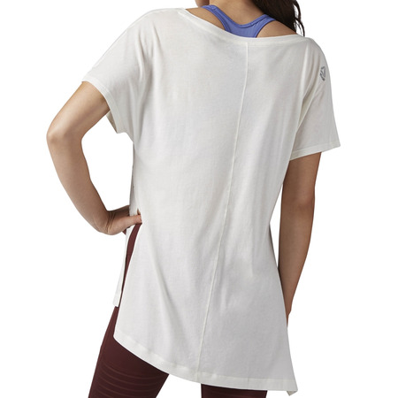 Reebok Tanz Asimétrica Grid Print Tee (chakal)