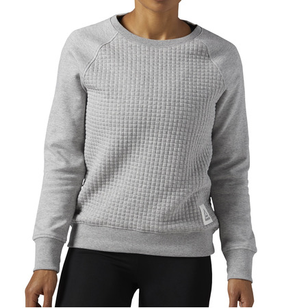 Reebok Elements Quilted Crew Damen (Medium Grey Heather)