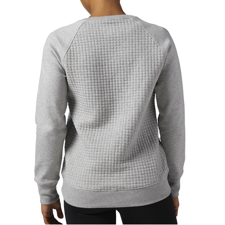 Reebok Elements Quilted Crew Damen (Medium Grey Heather)