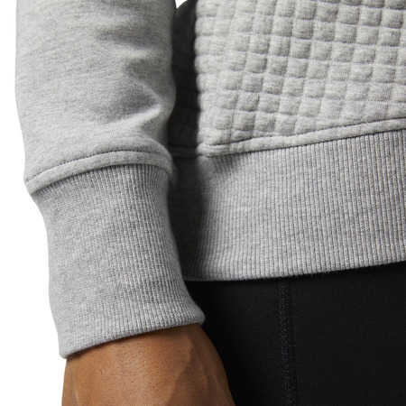 Reebok Elements Quilted Crew Damen (Medium Grey Heather)