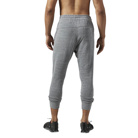 Reebok M Elemente Großes Logo französische Terry Pant (schwarz)